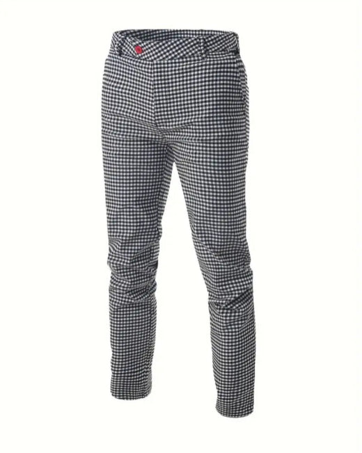 Back and White Checkered Plaid Pants