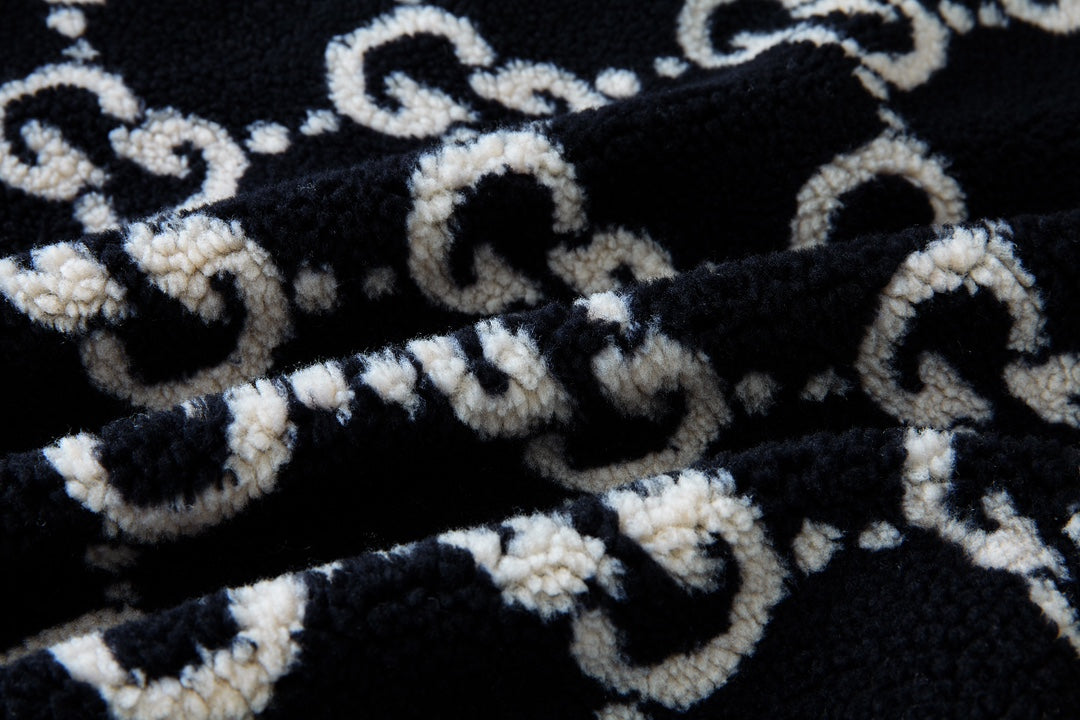 Gucci Monogram Shearling Jacket