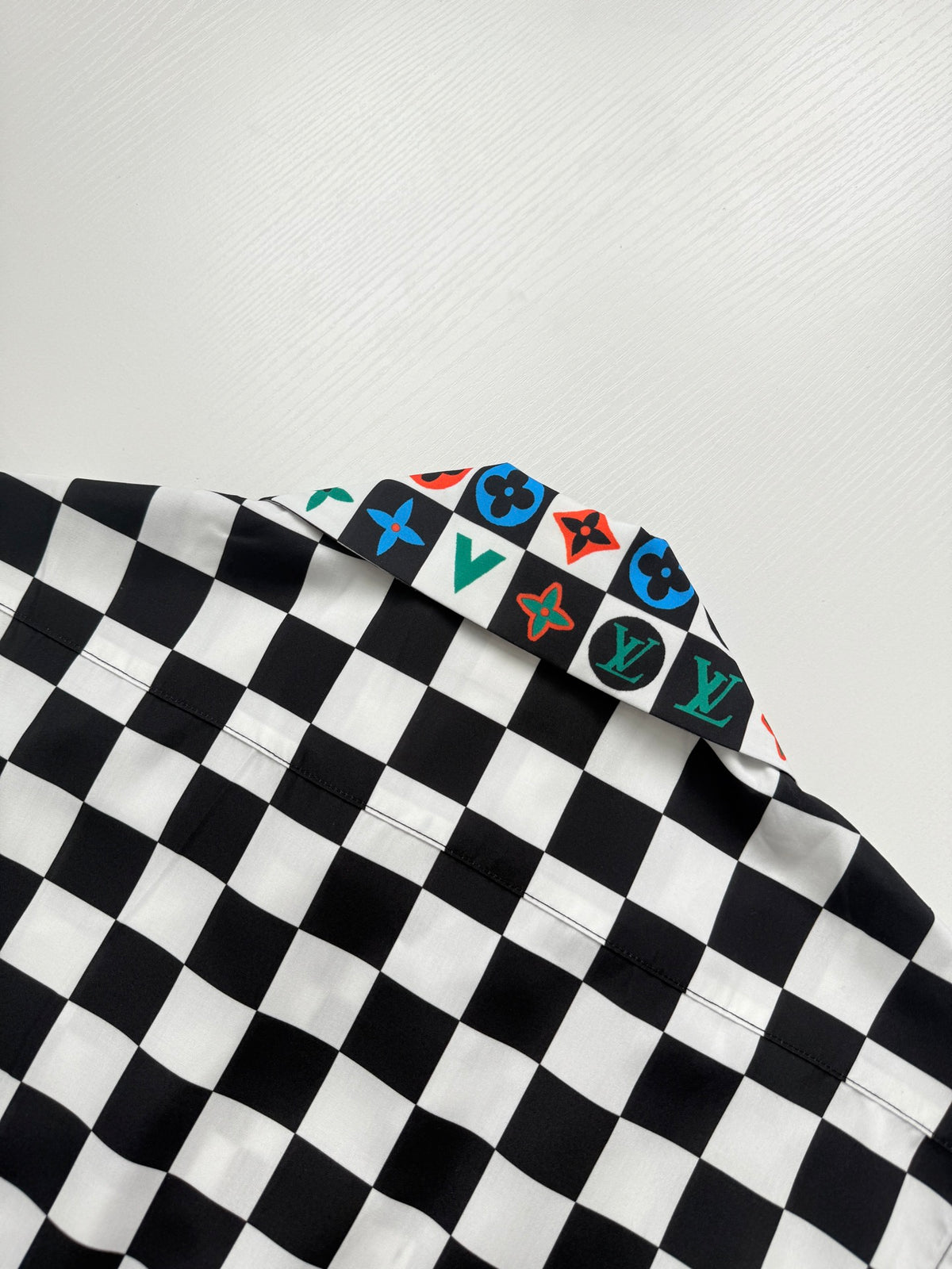 LV Checkered Short-Sleeve Shirt