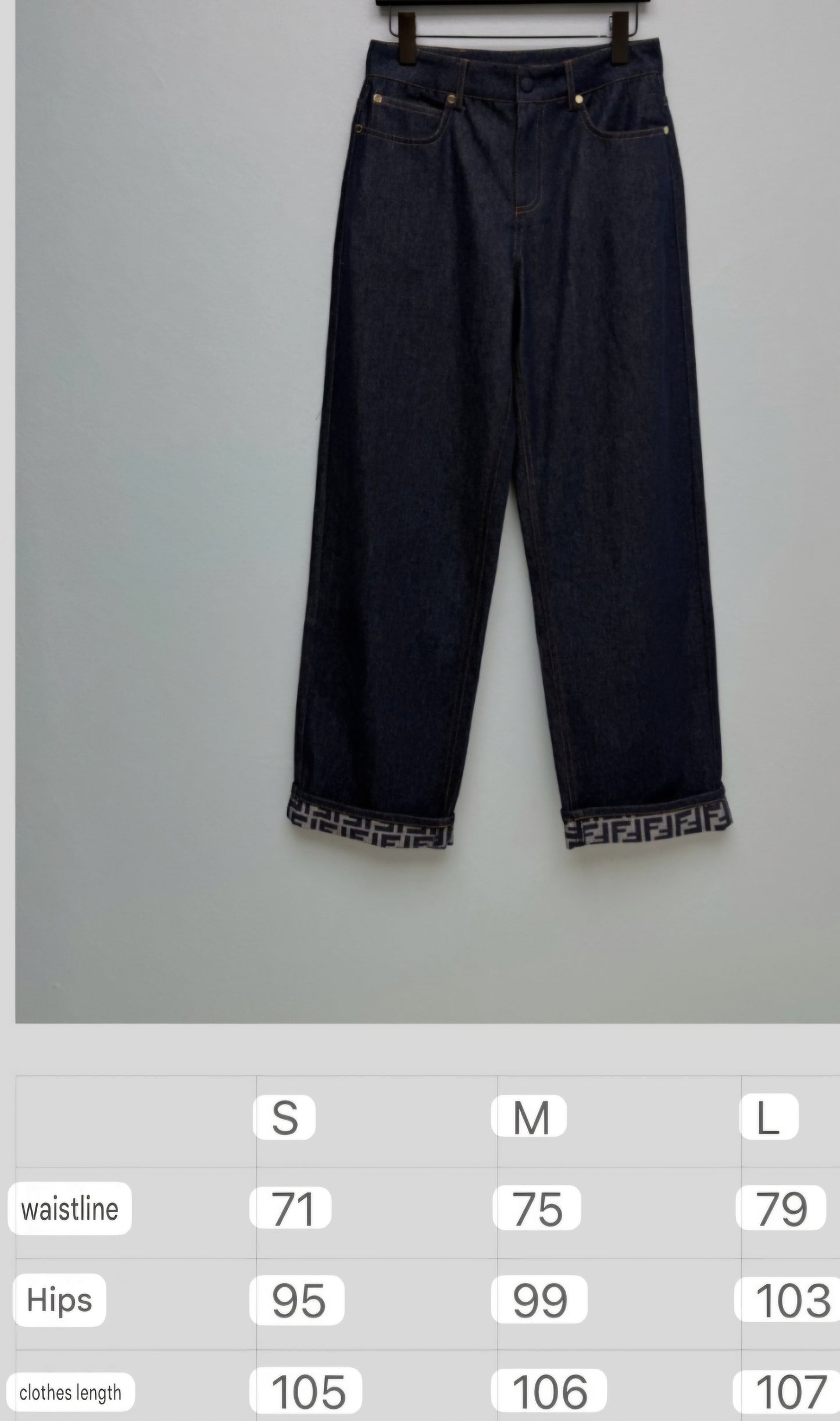 Women Fendi High Waisted Straight-Leg Jeans