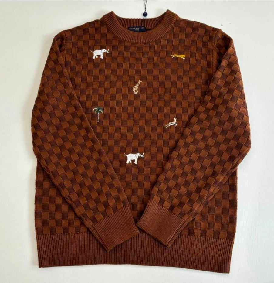 LV Limited Edition Brown Sweater