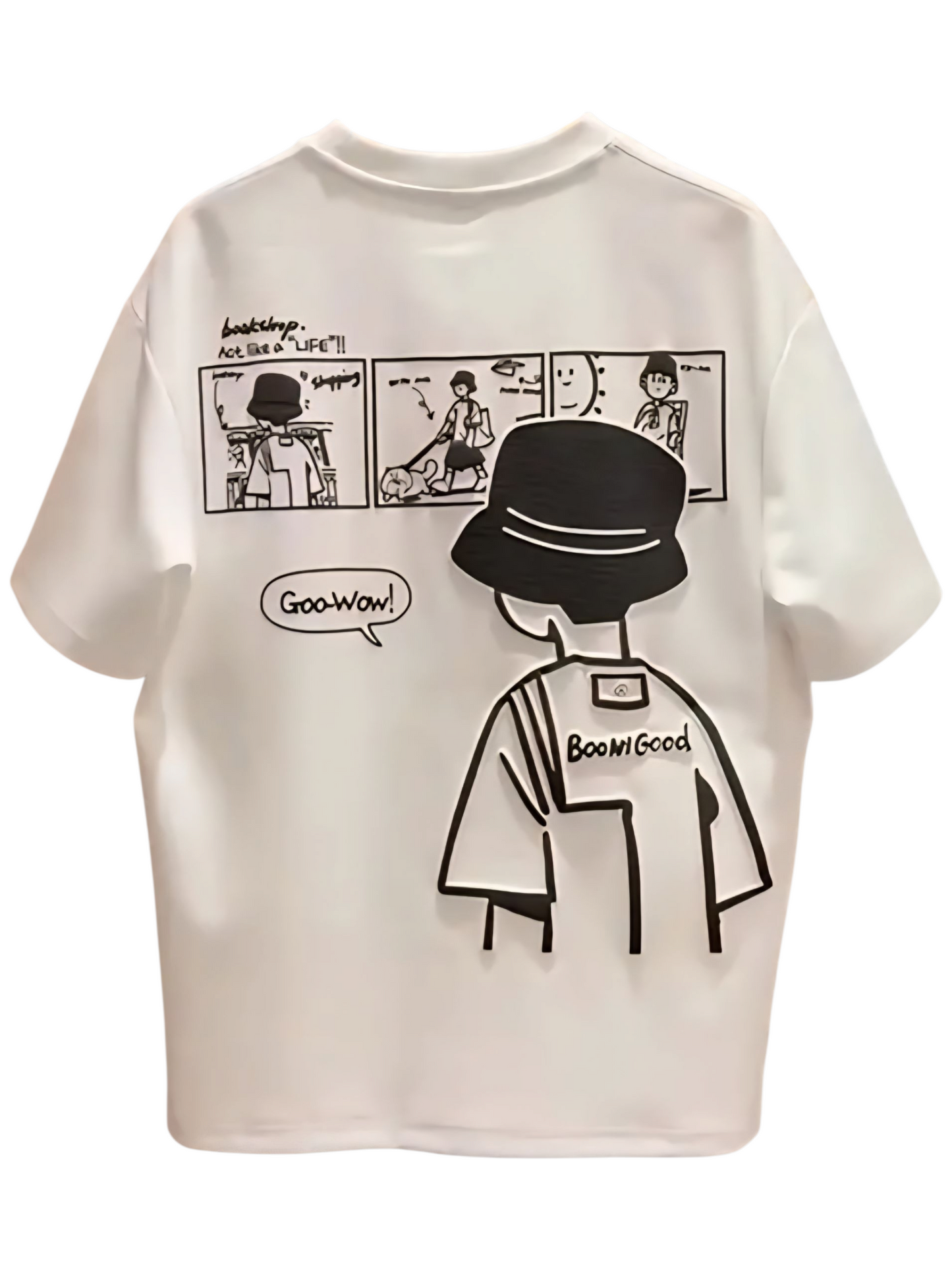 White or black graphic tee