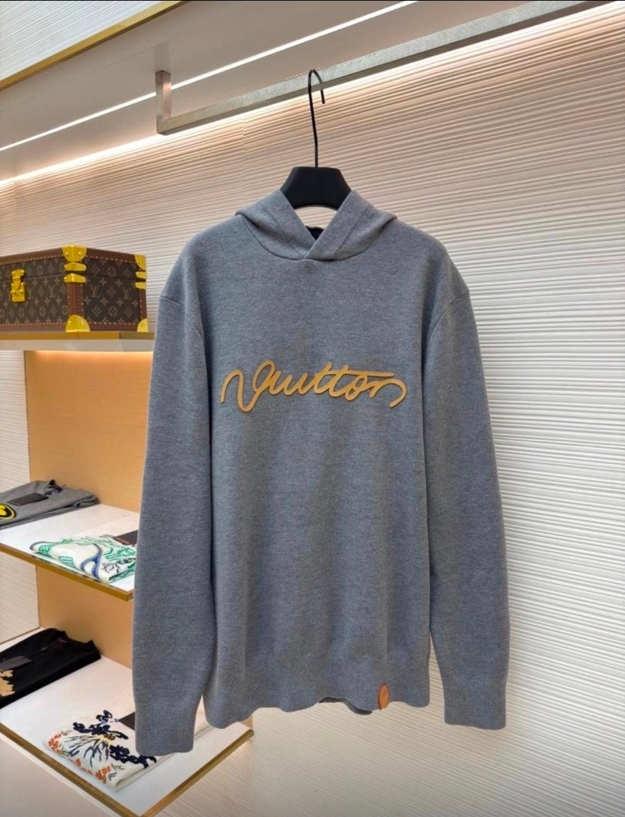 LV 3D Embroidered Hoodie