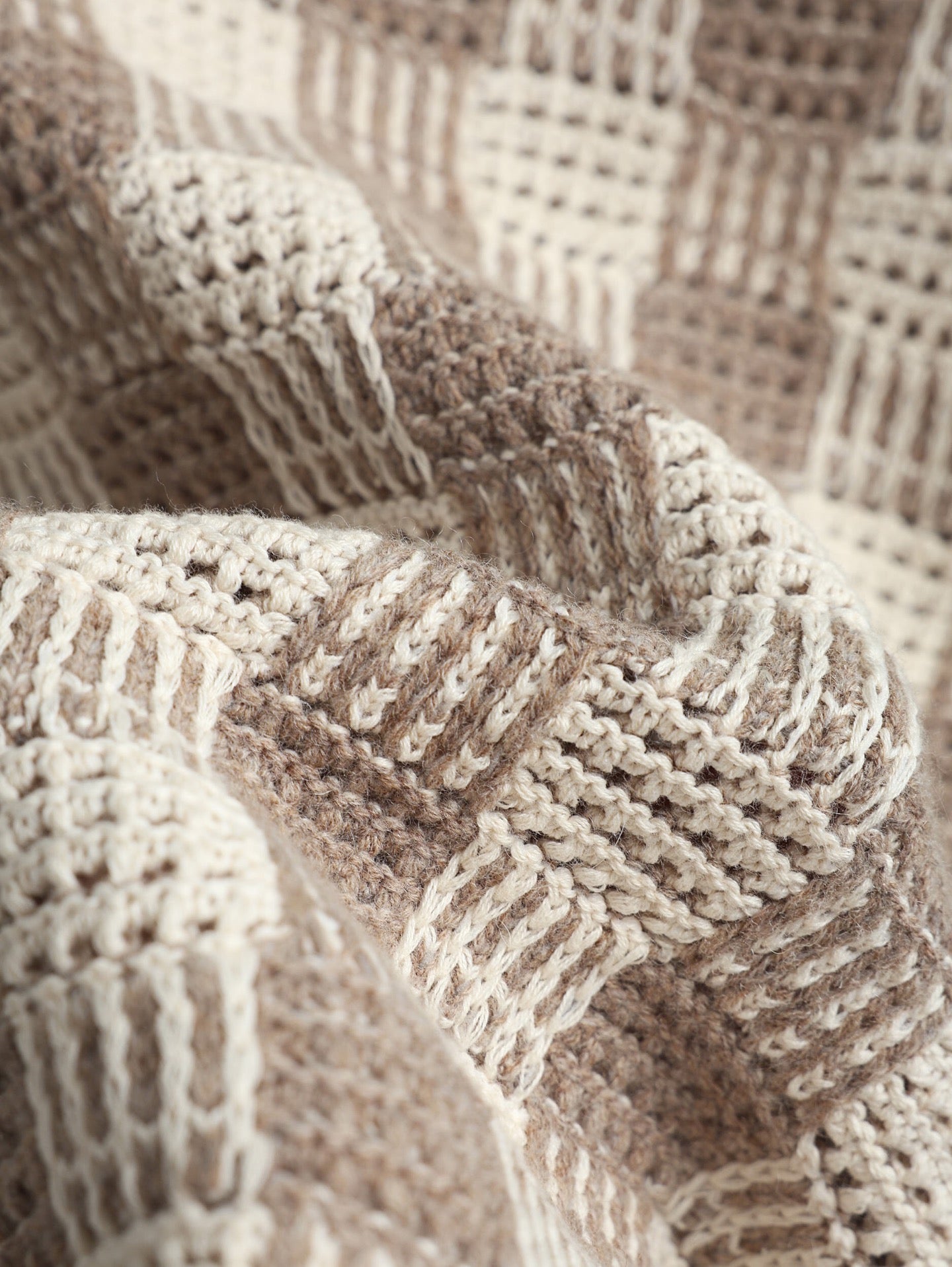 LV Tweed Jacquard Button-down Sweater