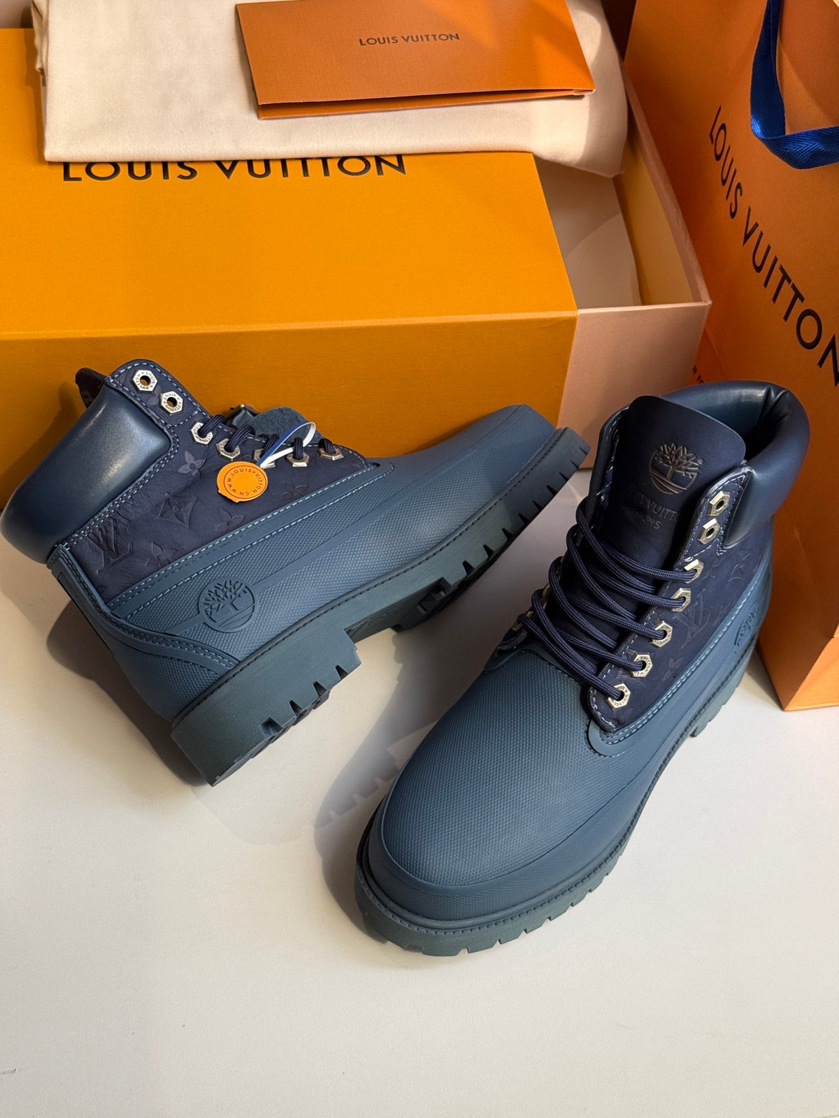 LV Suede Leather Boots