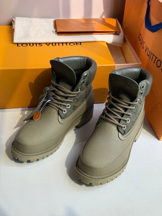 LV Suede Leather Boots