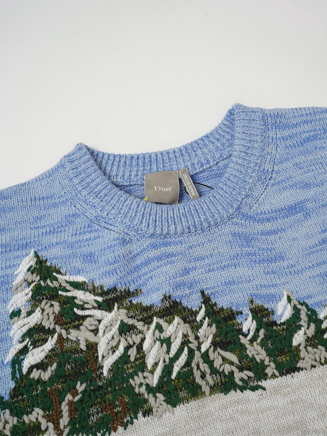 Dior Snow Embroidered Long-Sleeve Sweater