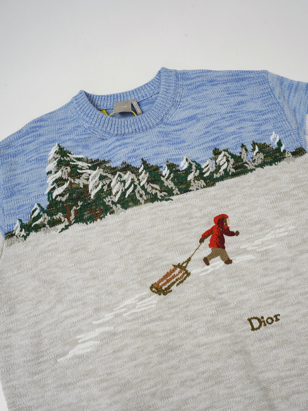 Dior Snow Embroidered Long-Sleeve Sweater