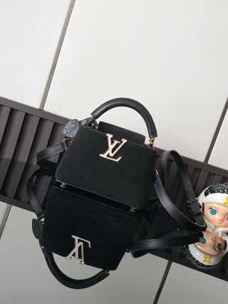 LV Mini Velvet Apricot Handbag