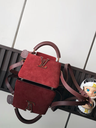 LV Mini Velvet Apricot Handbag