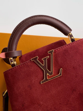 LV Mini Velvet Apricot Handbag