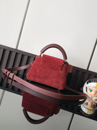 LV Mini Velvet Apricot Handbag