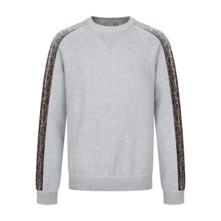 Dior Jacquard Ribbon Crew Neck Sweater