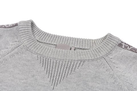 Dior Jacquard Ribbon Crew Neck Sweater