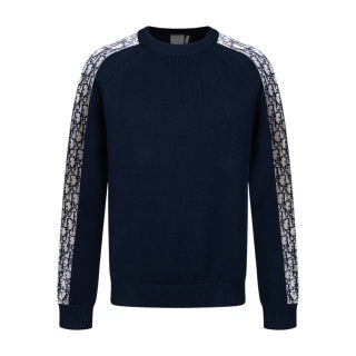 Dior Jacquard Ribbon Crew Neck Sweater