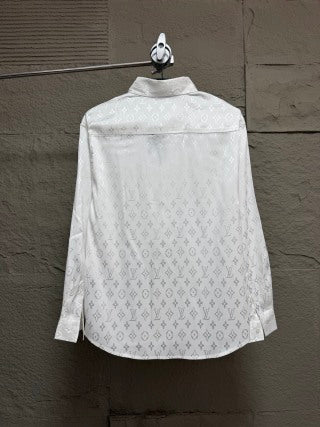 LV Ice Silk Jacquard Long-Sleeve Shirt