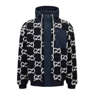 Gucci Monogram Shearling Jacket