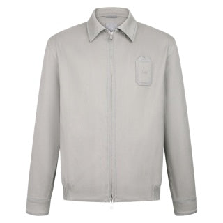 Dior Square Embriodered Cotton Gabardine Jacket