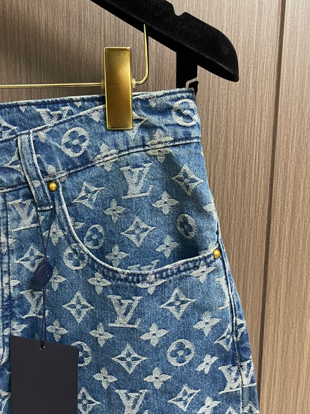 LV Monogram Denim Shorts
