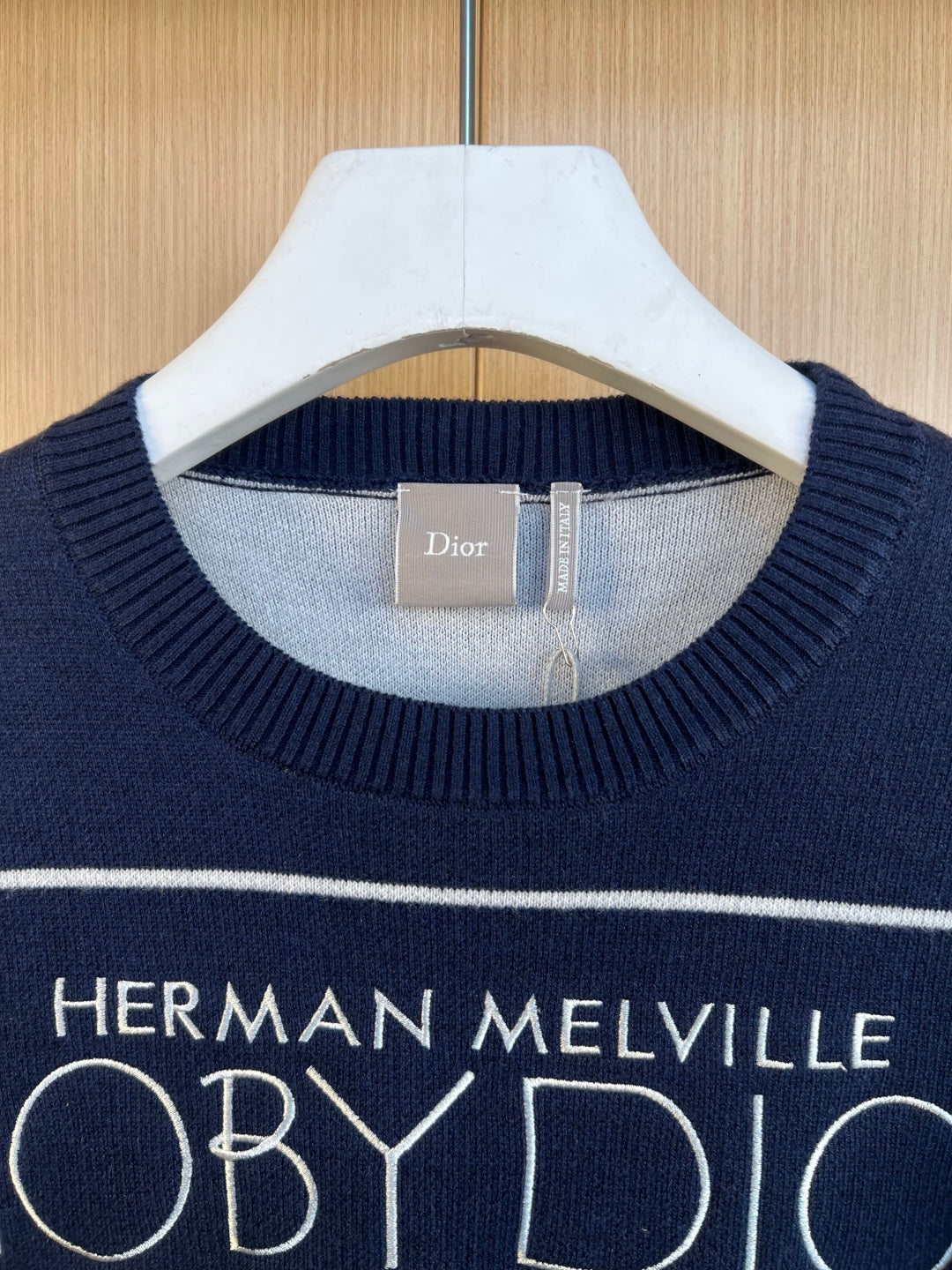 Dior Whlae Embroidered Knit Sweater