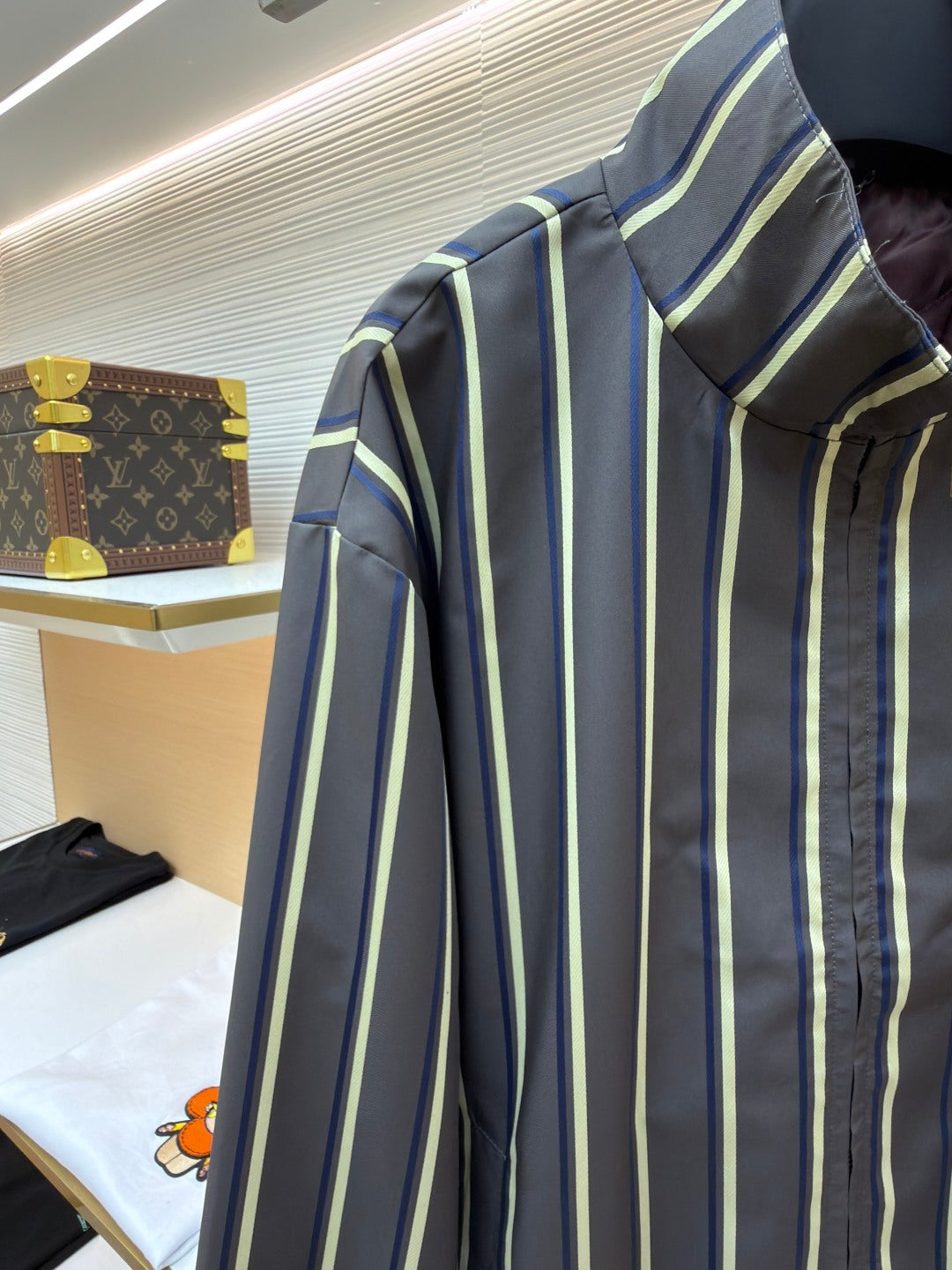 LV Striped Long Sleeve Jacket