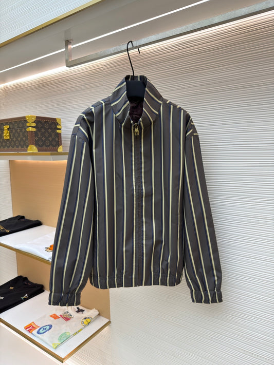 LV Striped Long Sleeve Jacket