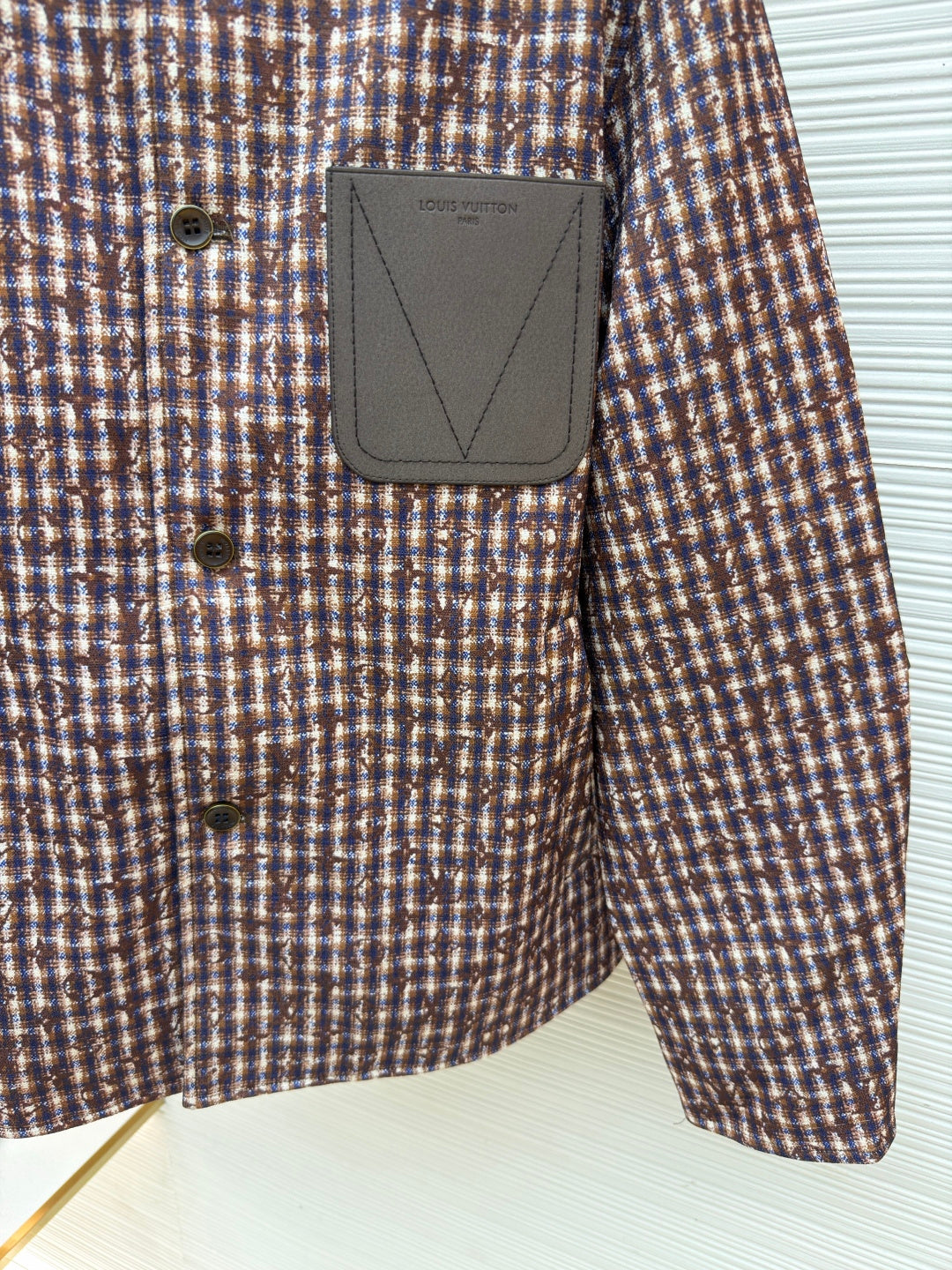 LV CHIC Collarless Tweed Jacket