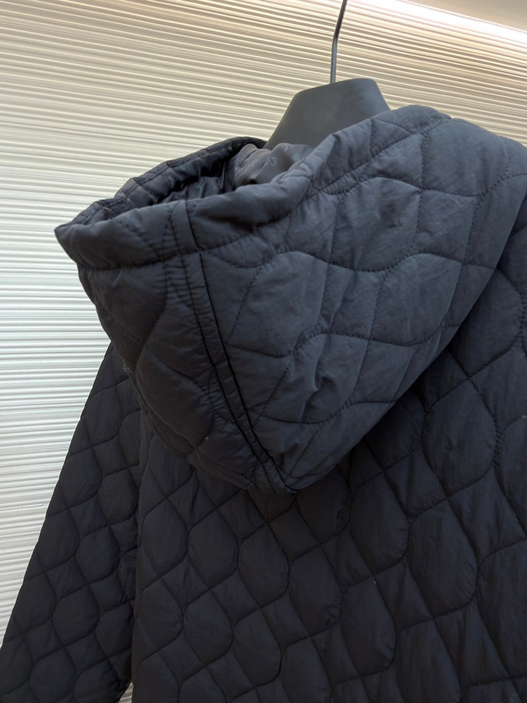 Chrome Hearts Wavy Diamond Quilted Hooded Jacket