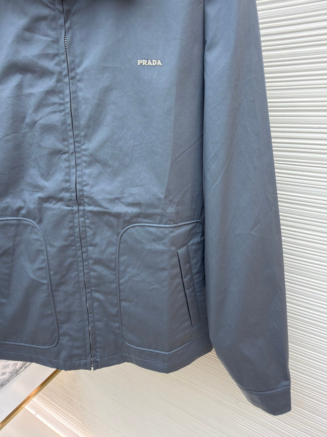 Prada Embriodered Tech Cotton Jacket