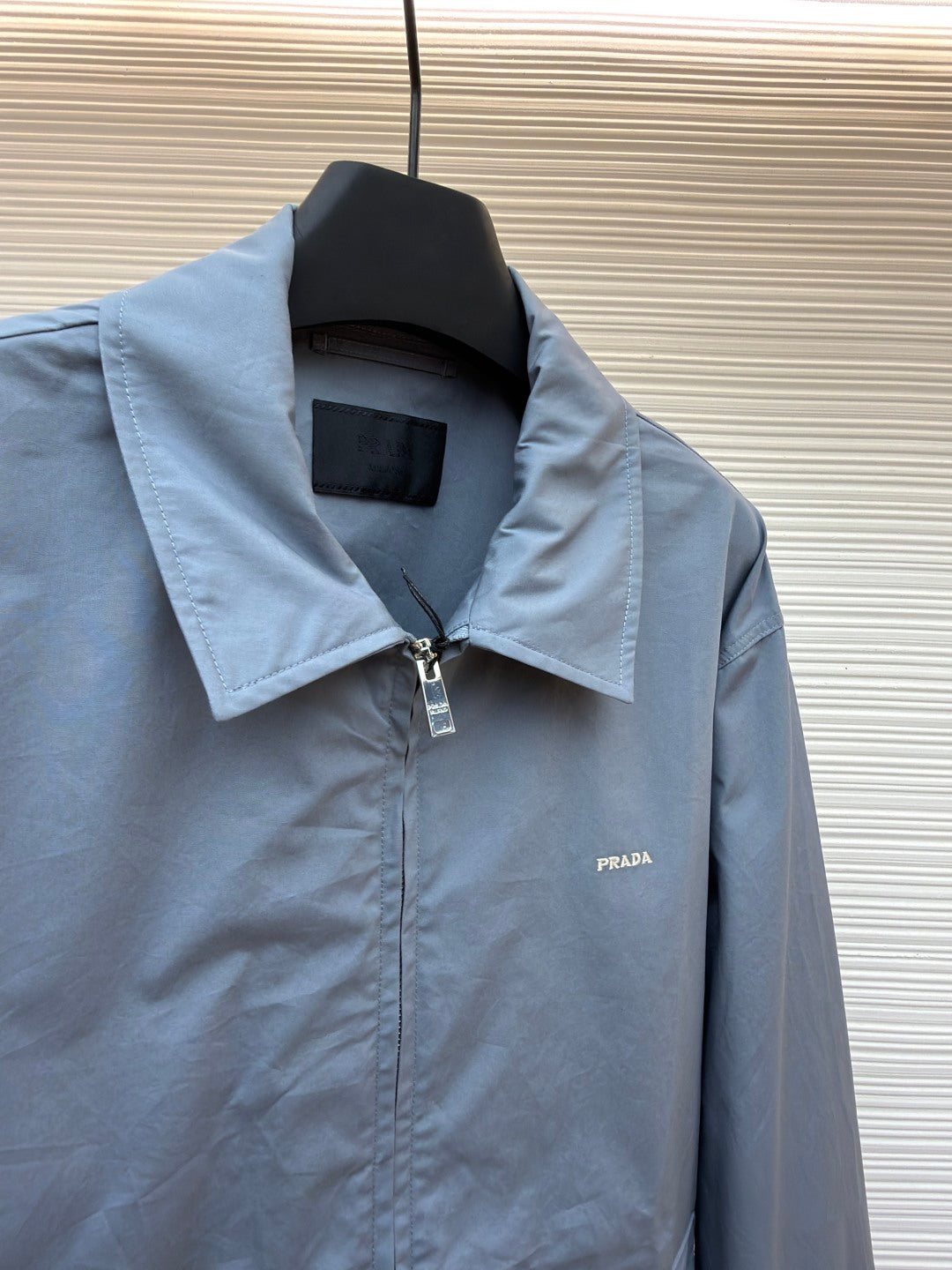 Prada Embriodered Tech Cotton Jacket