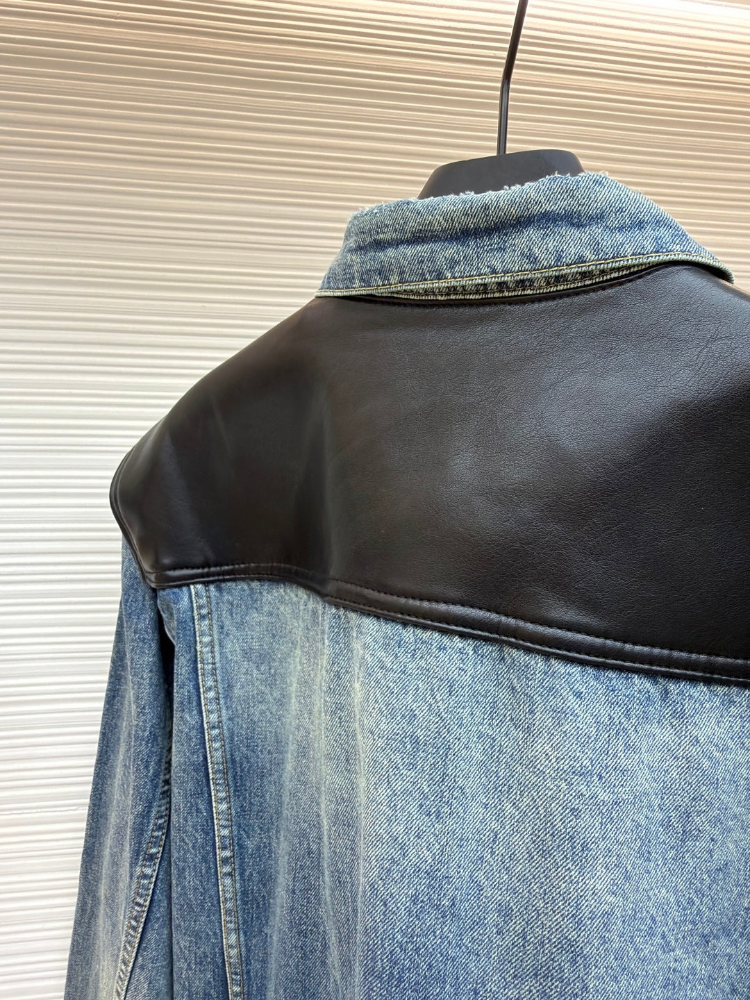 Prada Leather Denim Jacket
