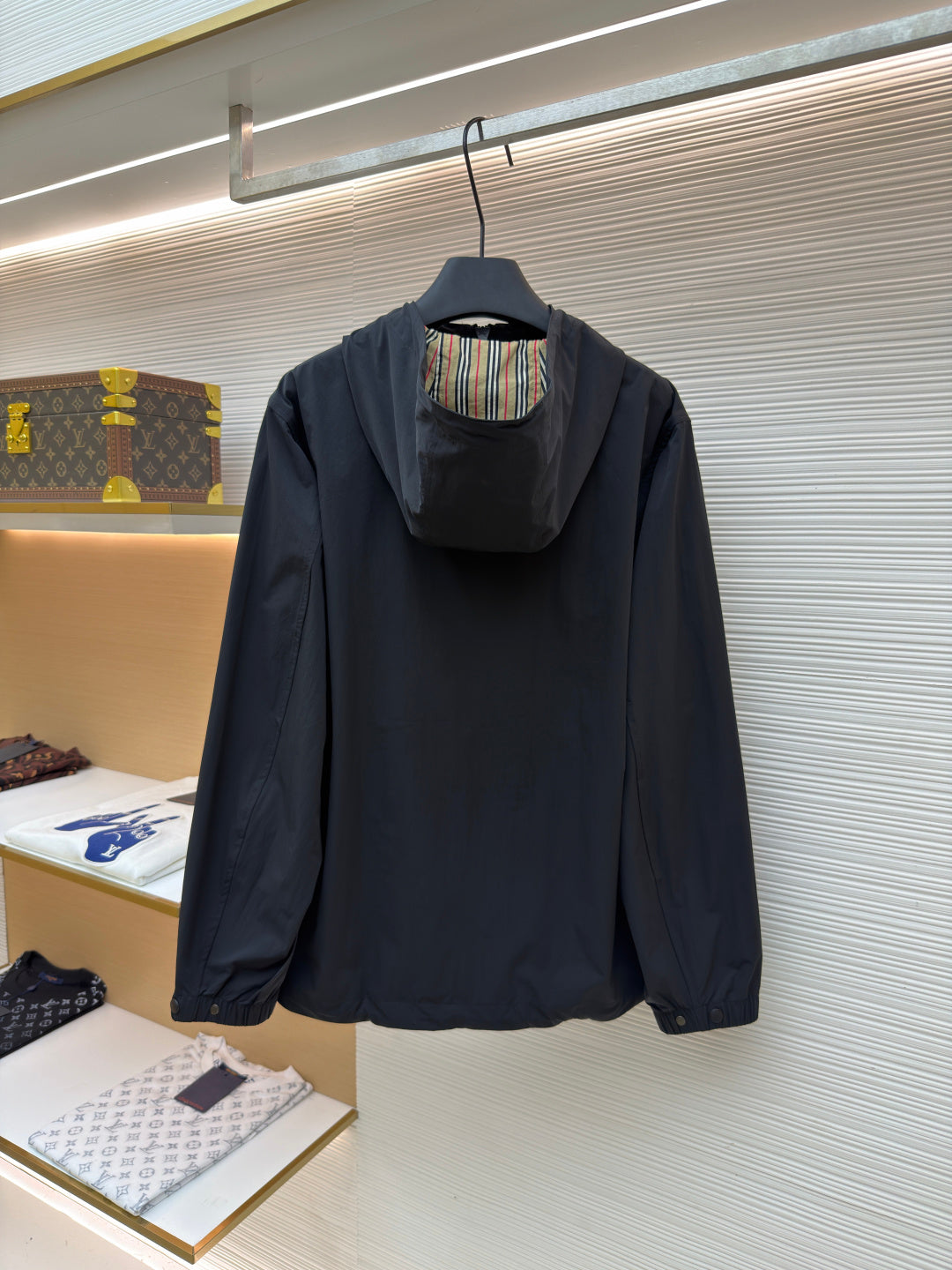 Burberry Hooded Striped Jacket