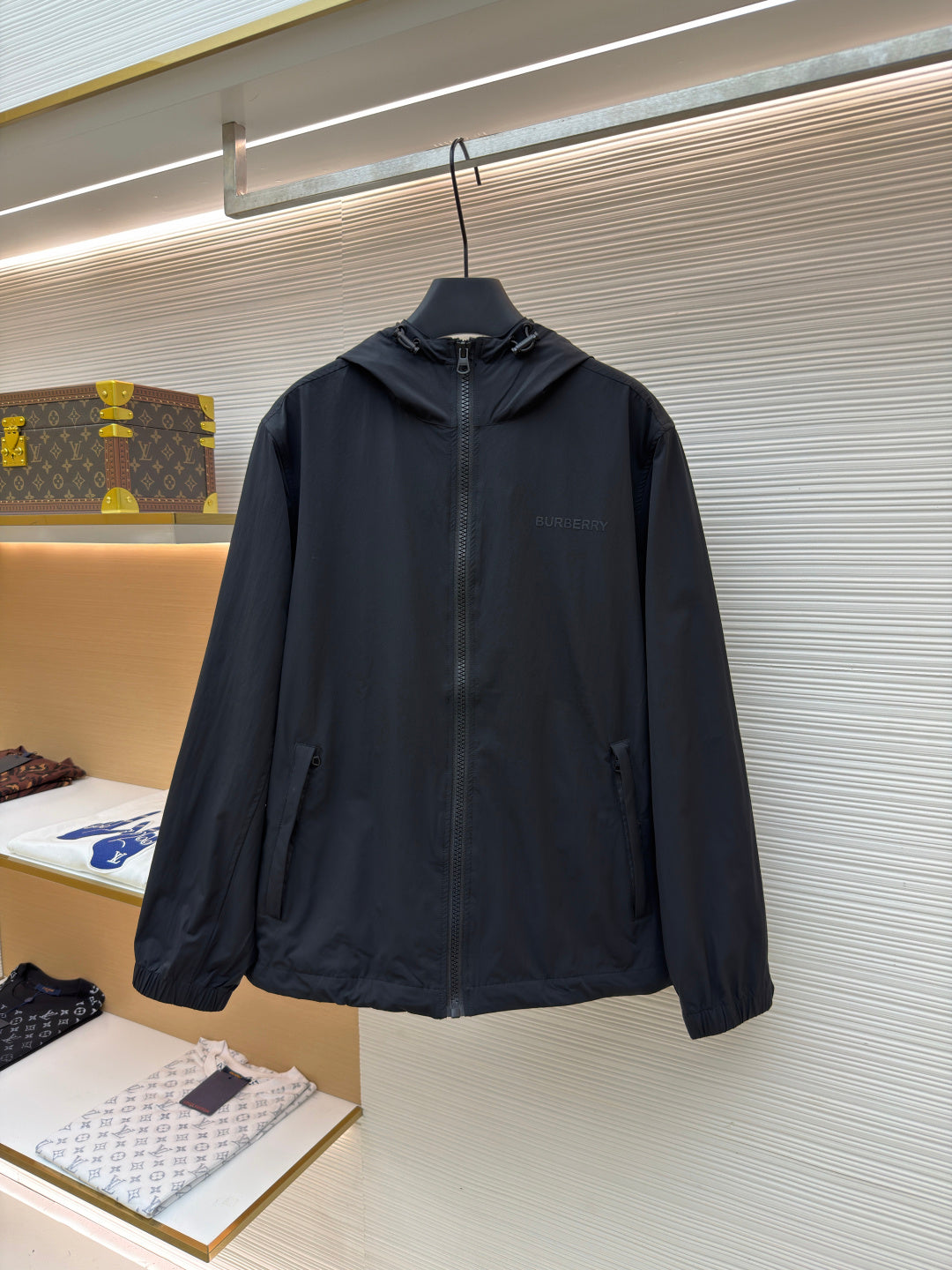 Burberry Hooded Striped Jacket