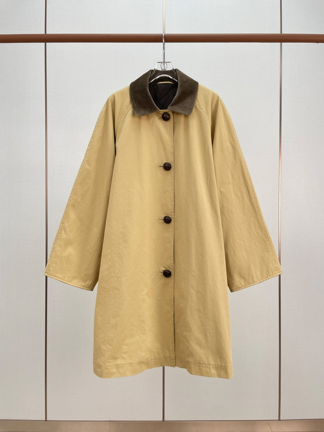 The Row Corduroy Lapel Trench Coat - Women's