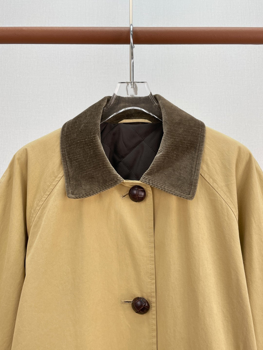 The Row Corduroy Lapel Trench Coat - Women's