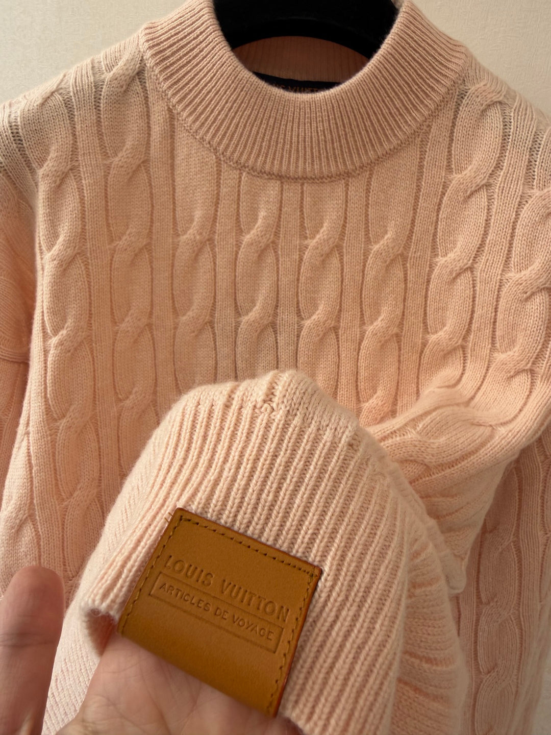 LV Crew Neck Long Sleeve Sweater - Women's