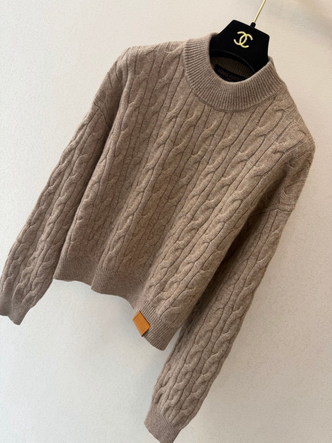 LV Crew Neck Long Sleeve Sweater - Women's