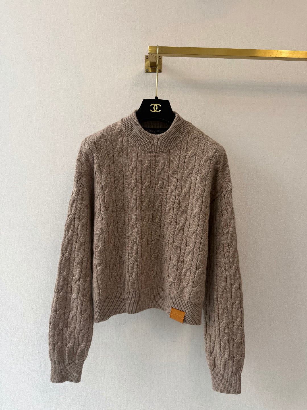 LV Crew Neck Long Sleeve Sweater - Women's