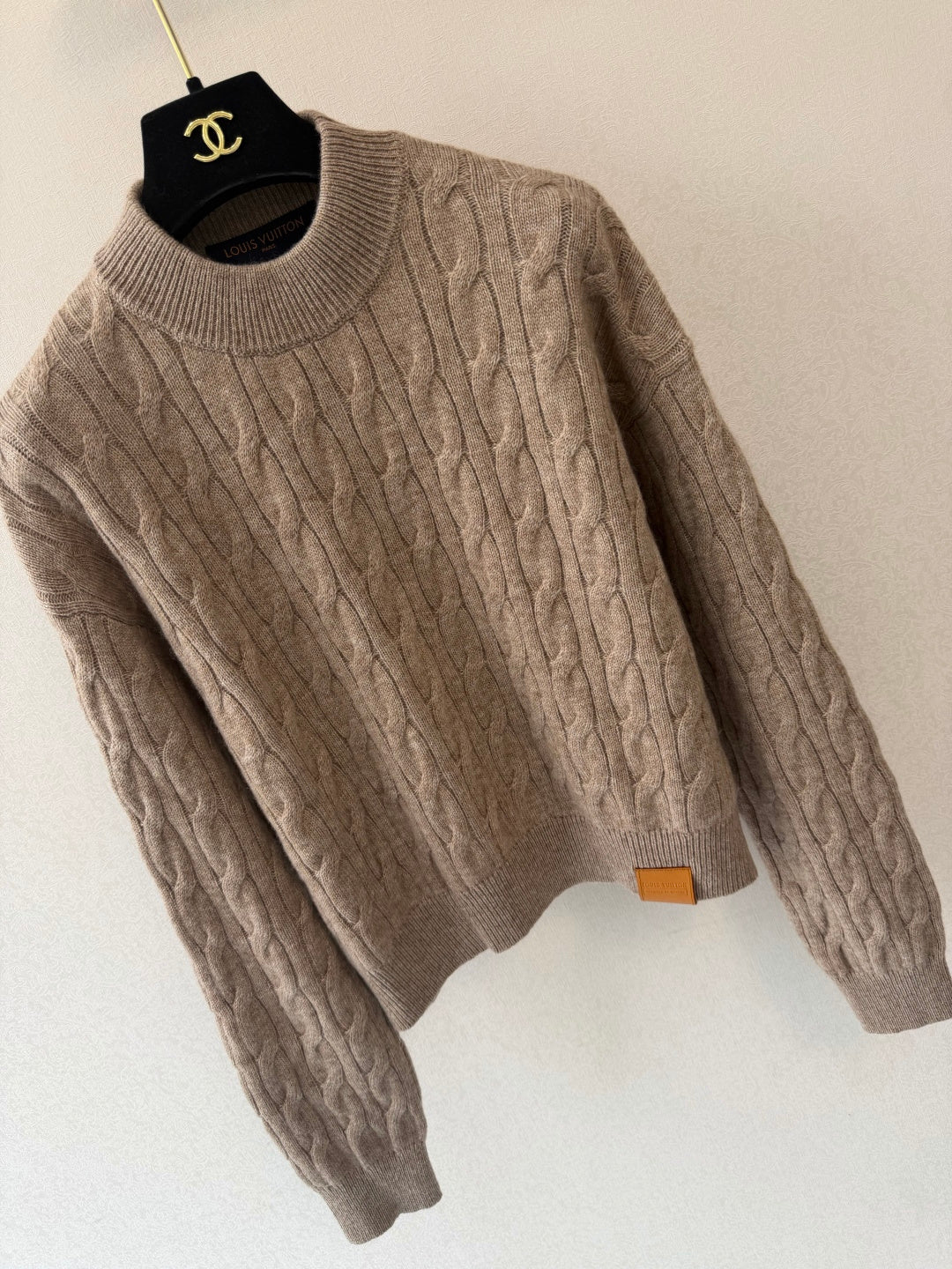 LV Crew Neck Long Sleeve Sweater - Women's