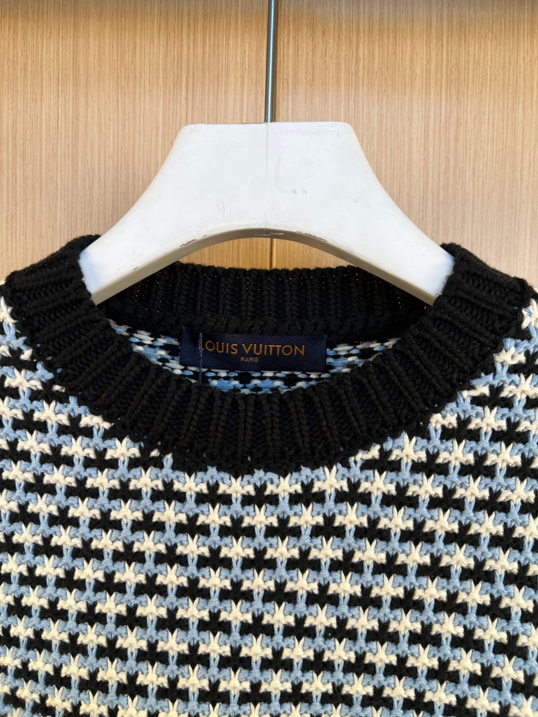 LV Houndstooth Jacquard Knit Sweater