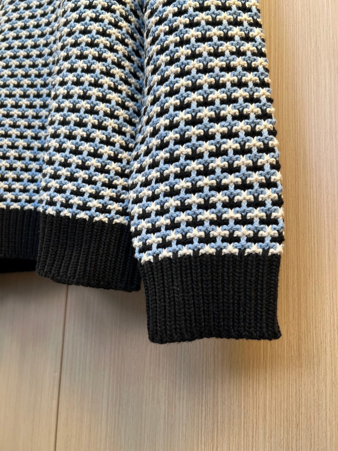 LV Houndstooth Jacquard Knit Sweater