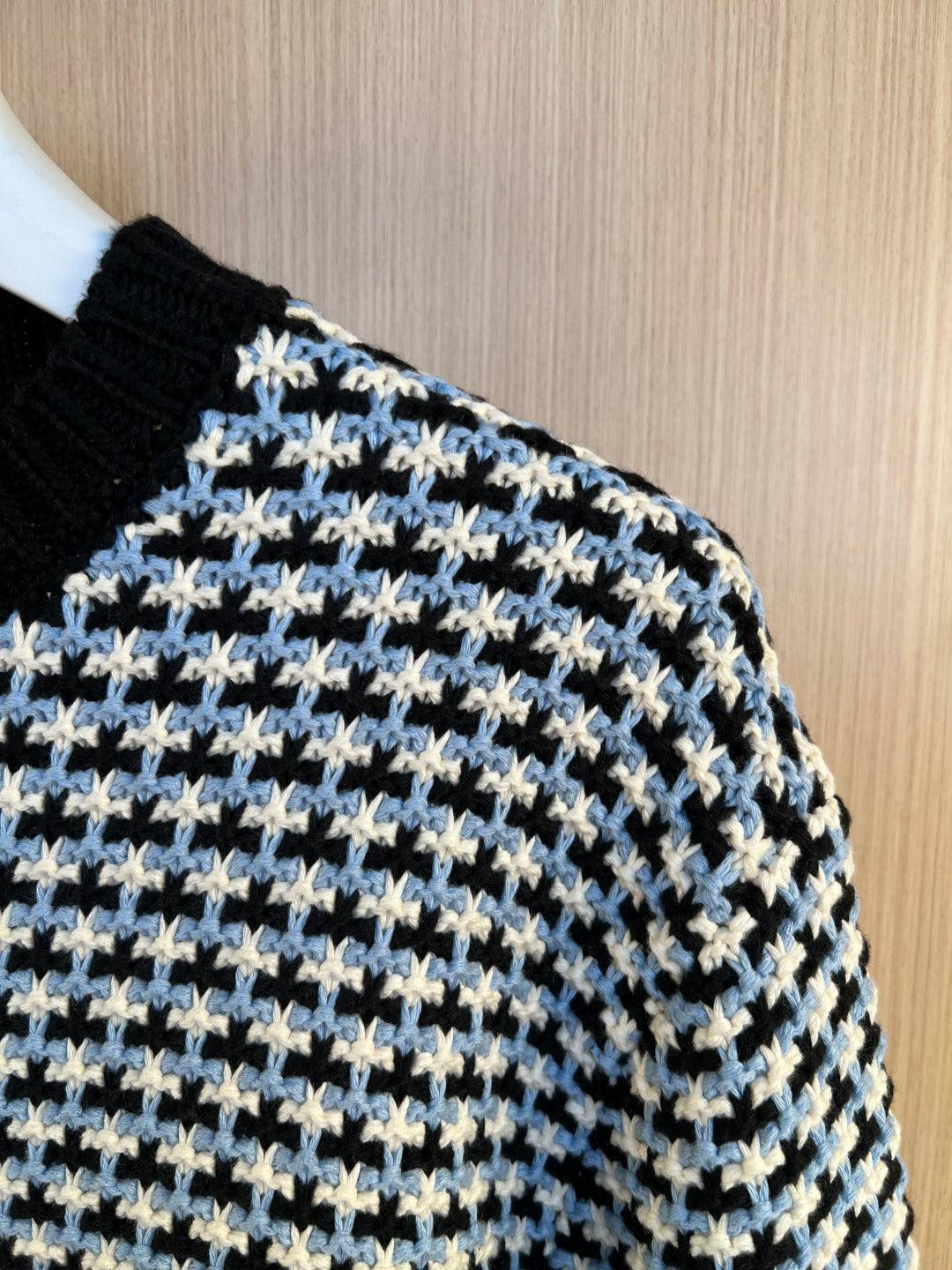 LV Houndstooth Jacquard Knit Sweater