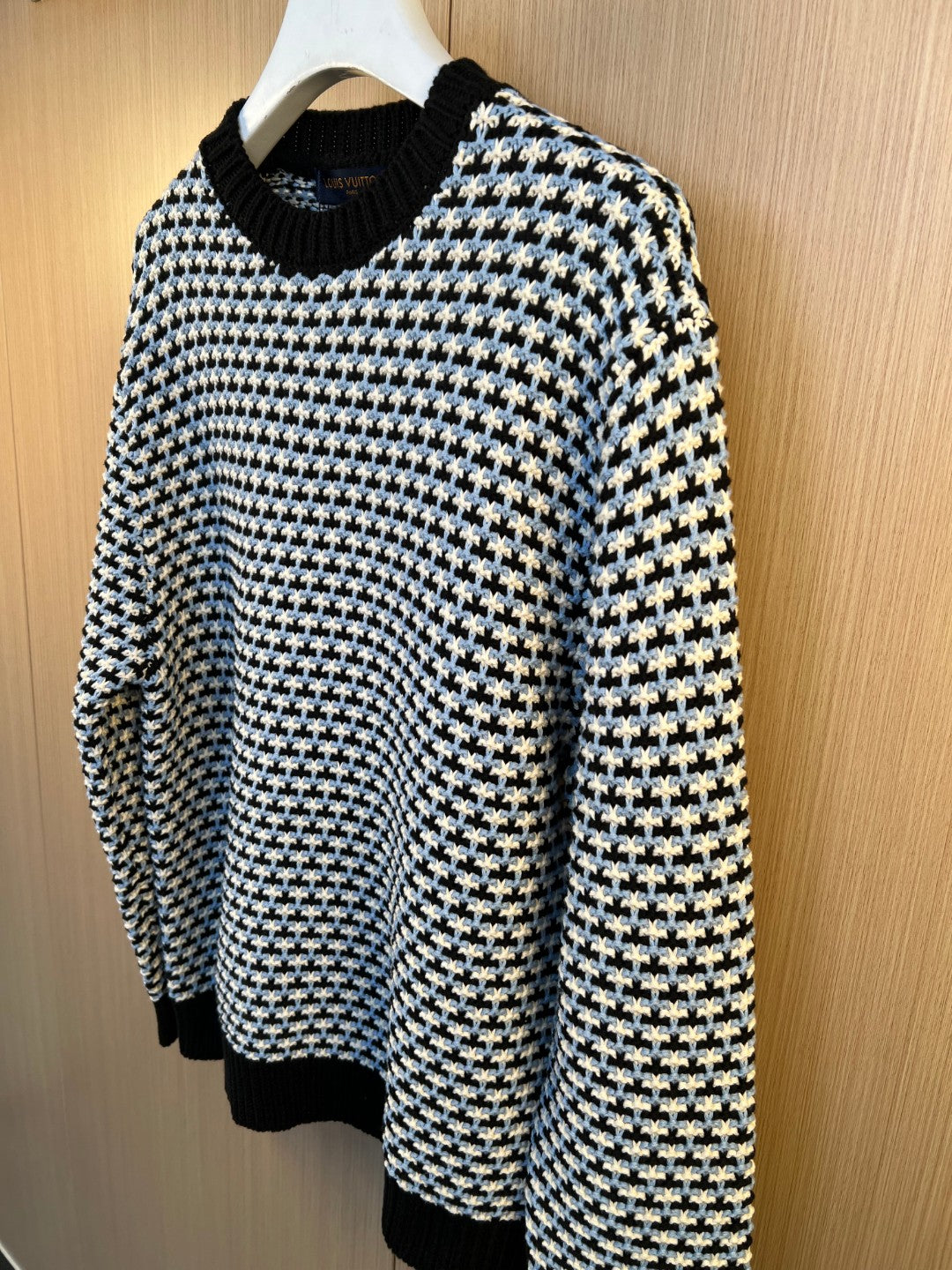 LV Houndstooth Jacquard Knit Sweater