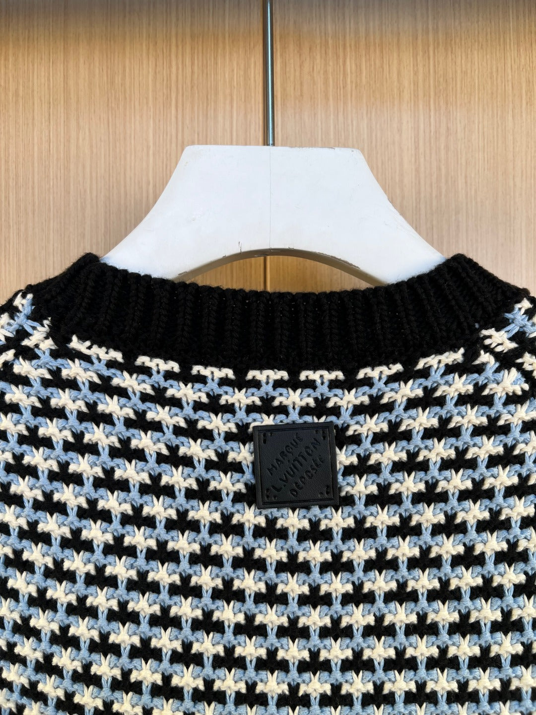 LV Houndstooth Jacquard Knit Sweater