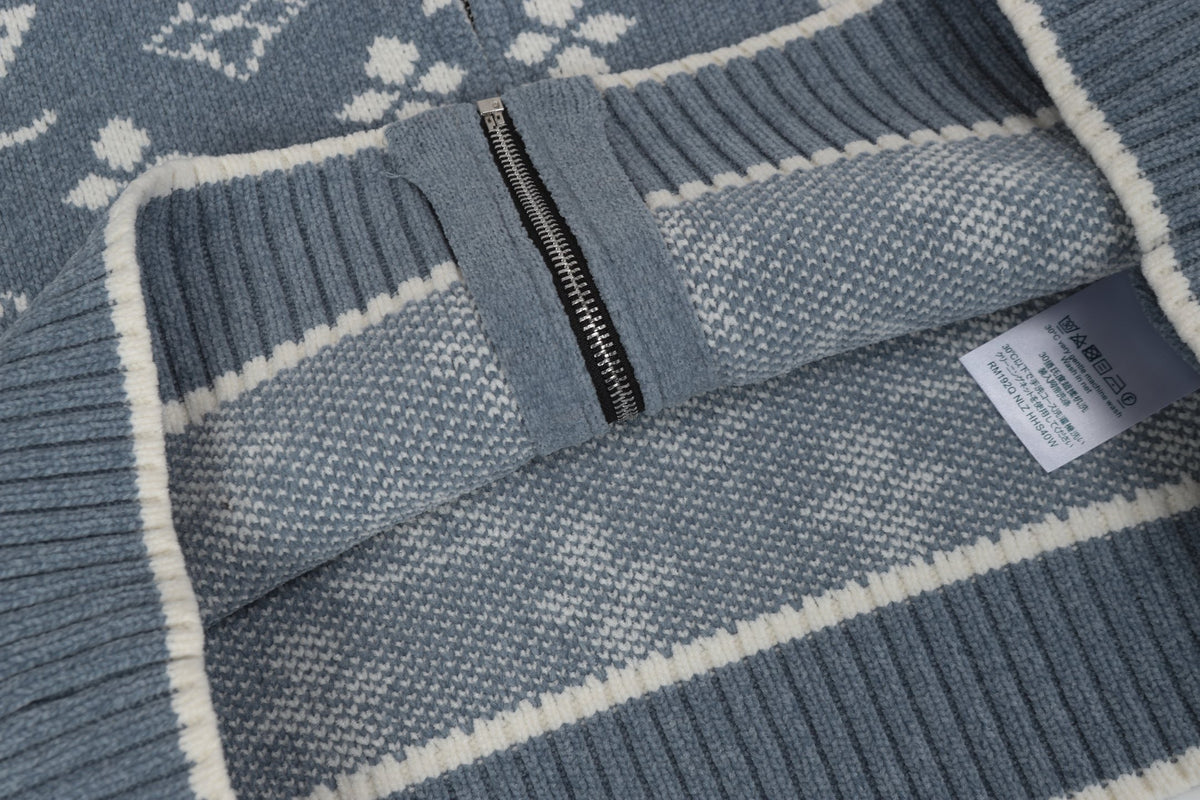 LV Jaquard Cardigan Sweater - Women's