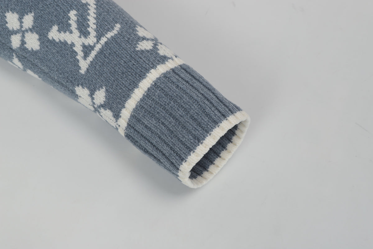 LV Jaquard Cardigan Sweater - Women's