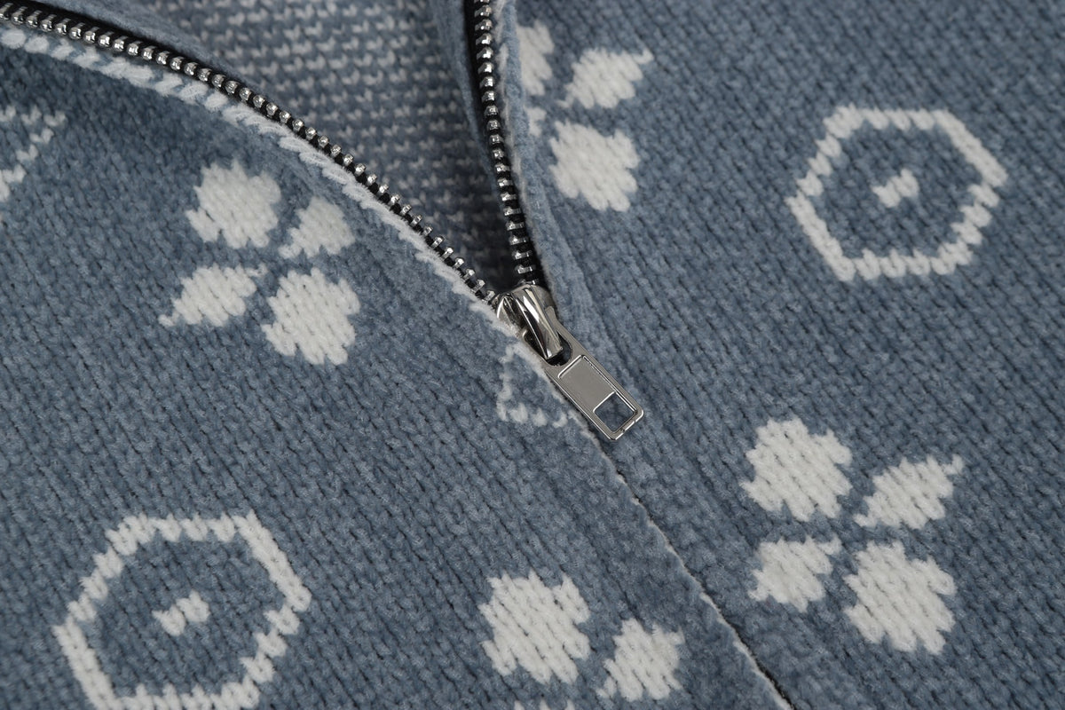 LV Jaquard Cardigan Sweater - Women's
