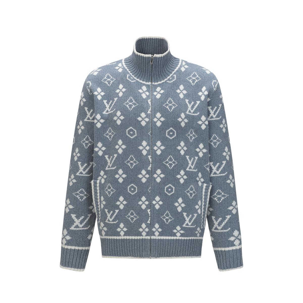 LV Jaquard Cardigan Sweater - Women's