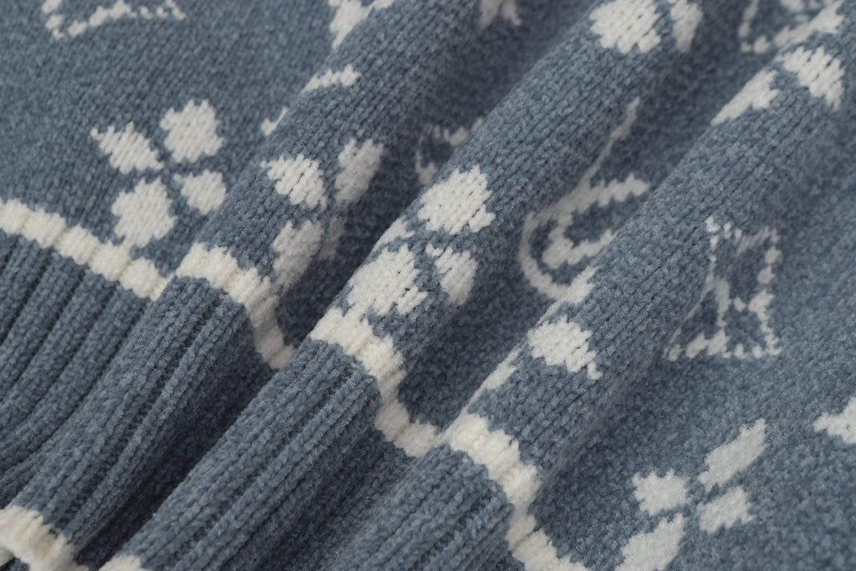 LV Jaquard Cardigan Sweater - Women's