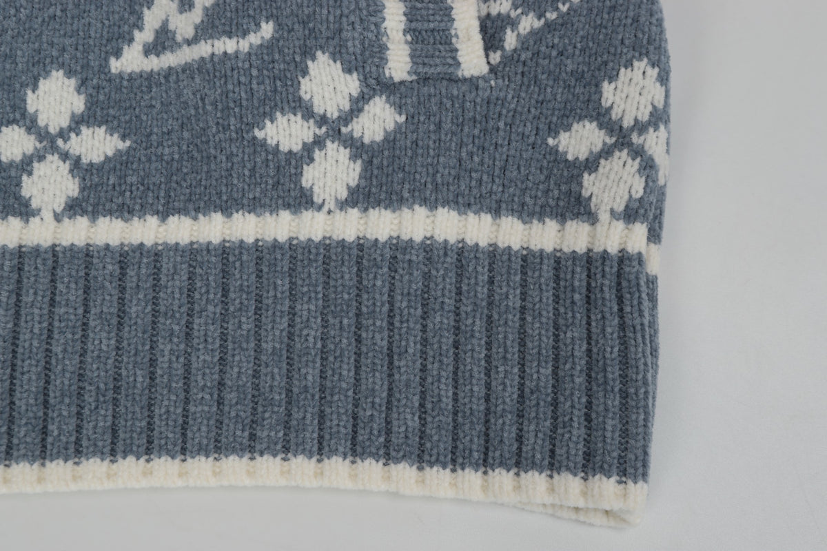 LV Jaquard Cardigan Sweater - Women's